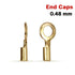 14K Gold Filled Crimp End Cap, 0.48 mm, (GF-296)